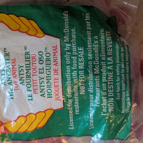 Vintage Ty Mc.Donalds Toy ANTSY 1999 Sealed - Picture 6 of 8